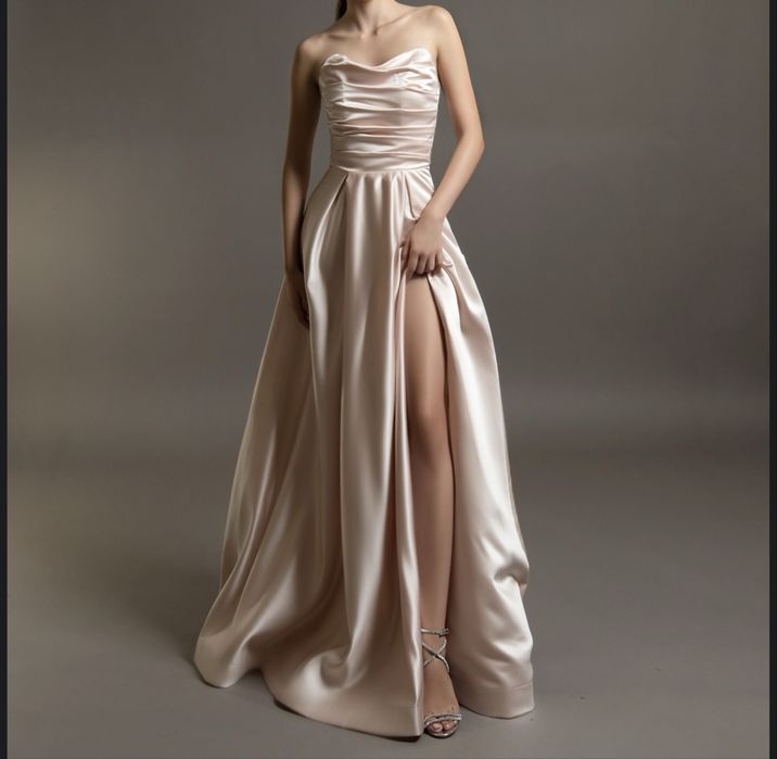 Rochie Evenimente Roz-Crem