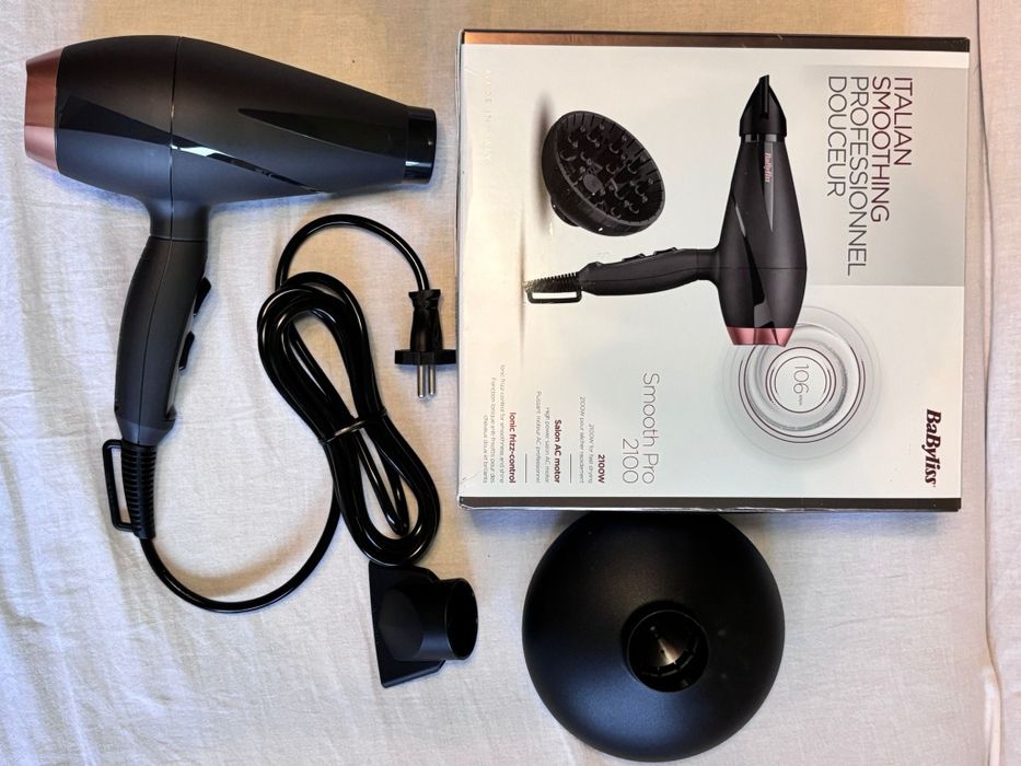 Uscător păr BaByliss Smooth Pro 2100W NOU, desigilat doar pentru poze
