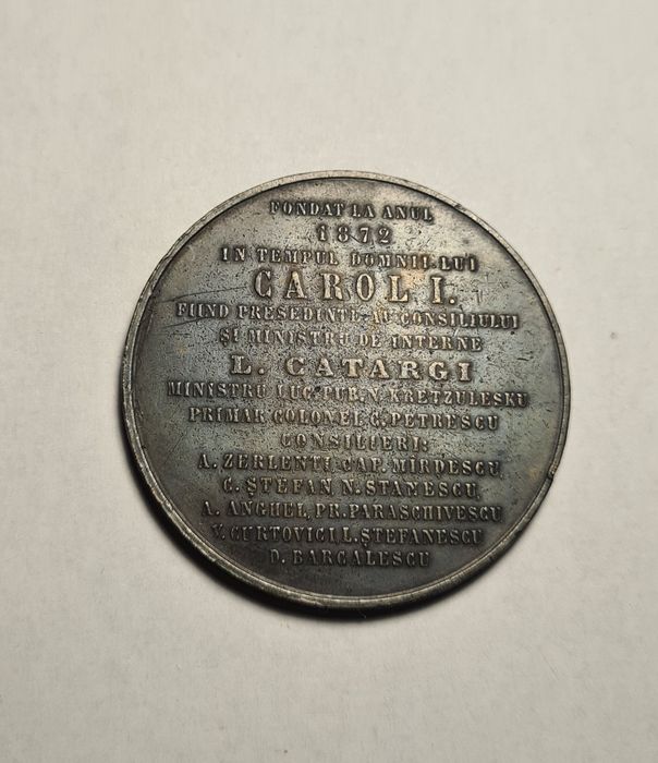 Medalie Cheiul Portului Braila fondat in 1872 Rara