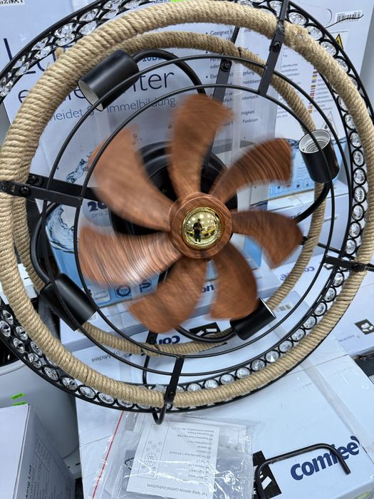 Aplica tavan-cristale si leduri,ventilator