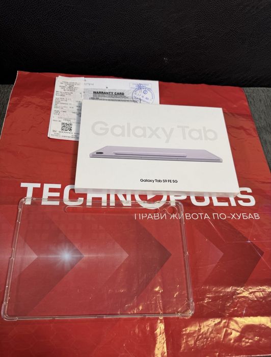 KATO HOB 128GB Samsung Tab S9 FE 5G Гаранция Technopolis 2025 Lavender