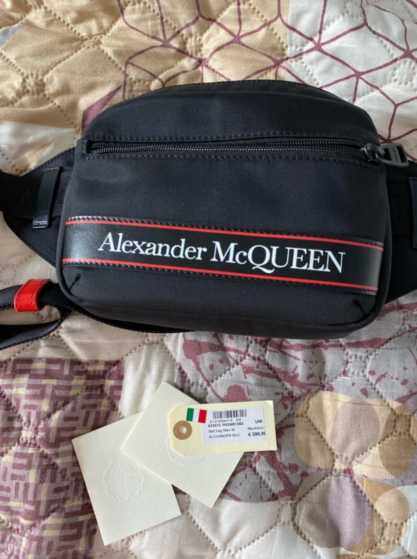 Чанта през рамо / Bum Bag / Fanny Bag/ Мъжка Чанта Alexander Mcqueen