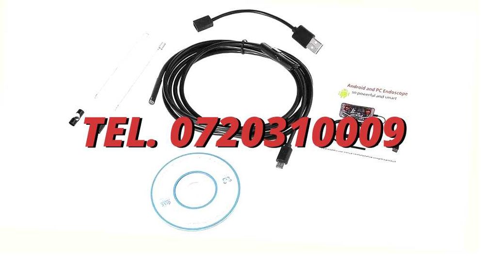 2 M Camera Endoscop boroscop 6 Led Inspectii Tehniceinstalatii