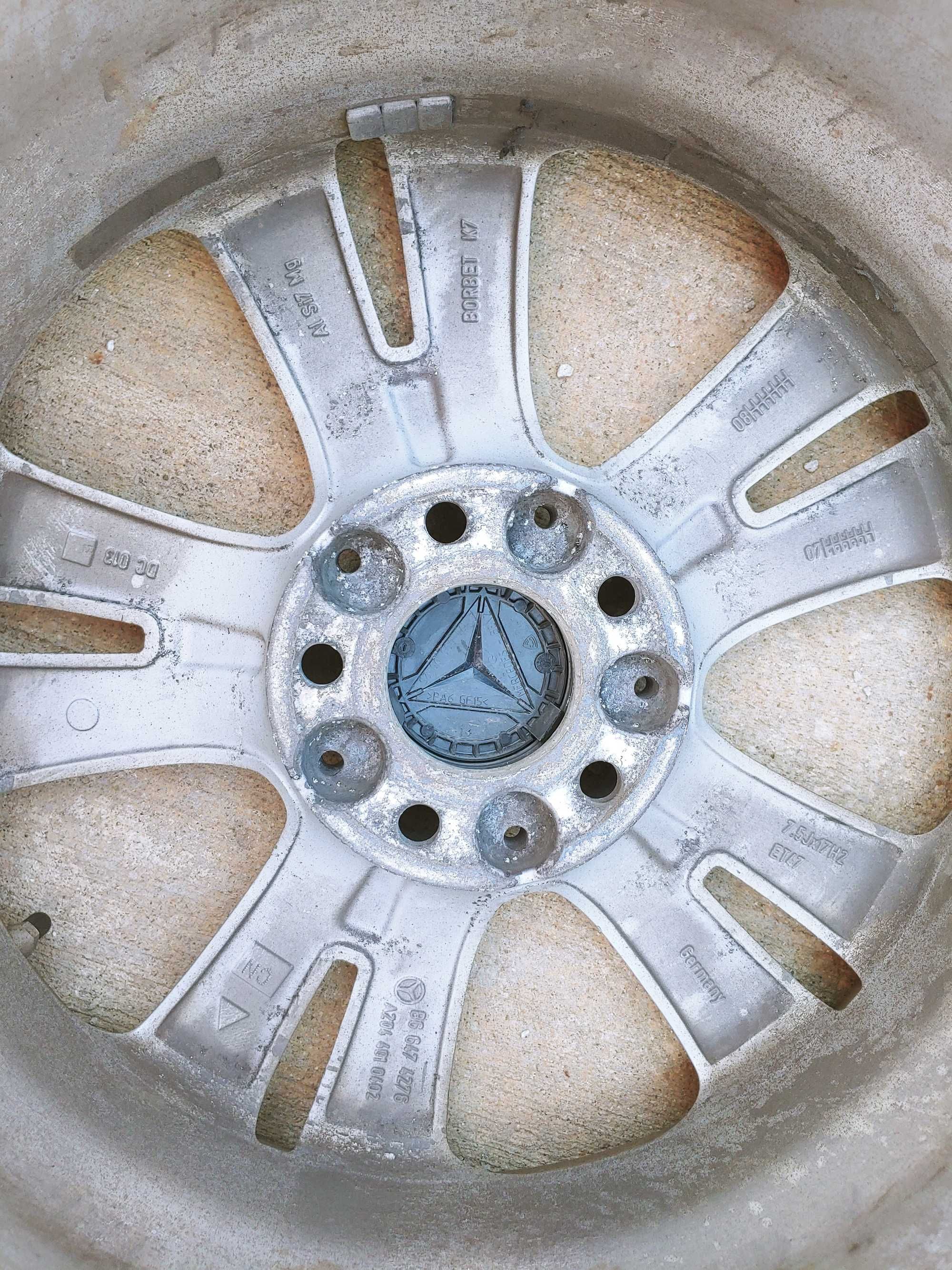 Джанти с гуми 17 цола  за Мерцедес С КЛАСА W 204 7.5J -5×112-ЕТ47