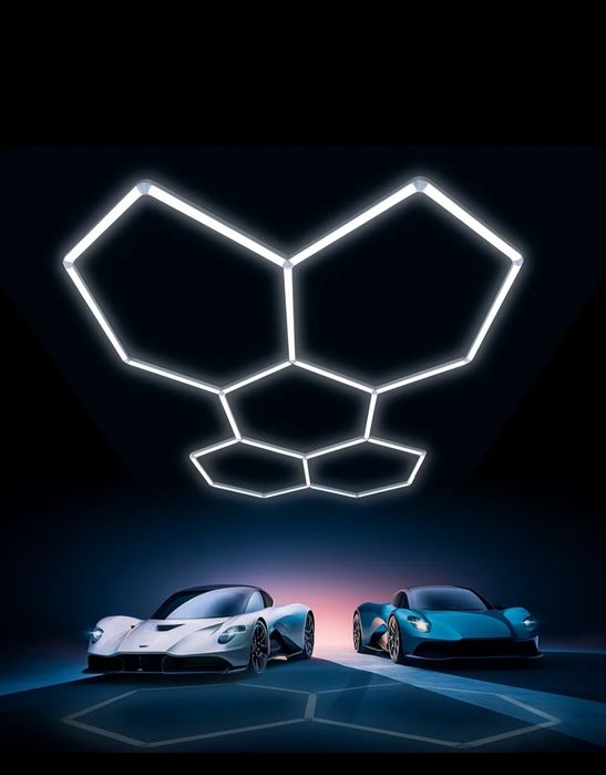 Lampa LED modulara Honeycomb Hexagon 2430x1660mm 192w 6500k