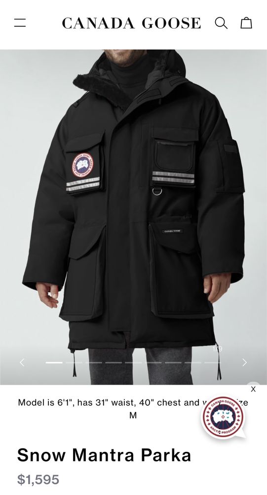 Куртка Canada Goose, Snow Mantra ( оригинал)