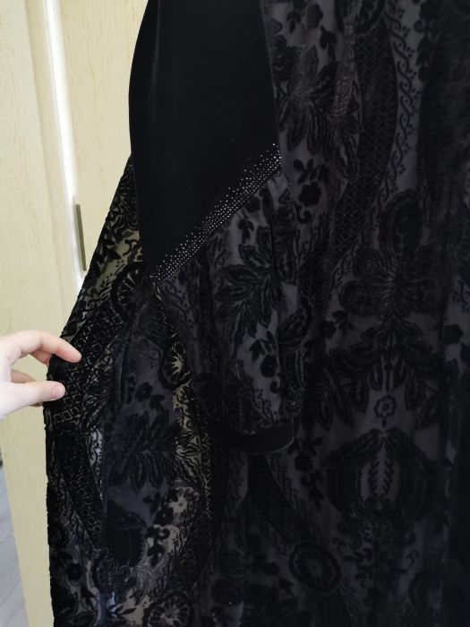 Новое велюр платье