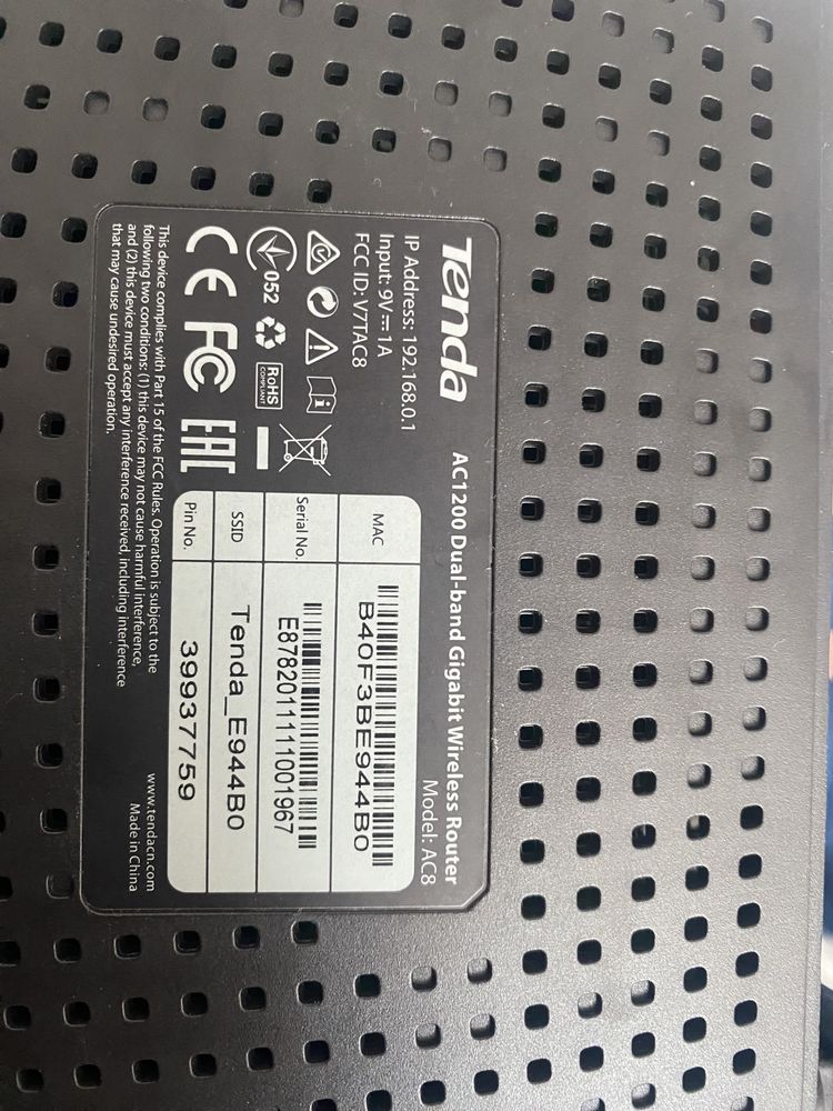 Router wifi Tenda AC1200 dual band 5G