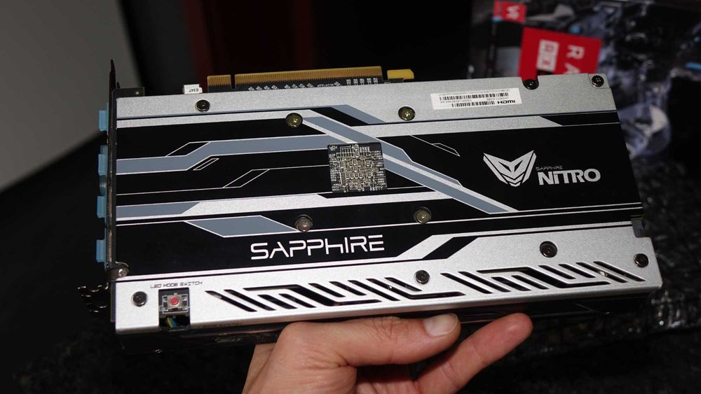 Placa video gaming Radeon RX480 OC Sapphire Nitro+ cu 8 Gb GDDR5