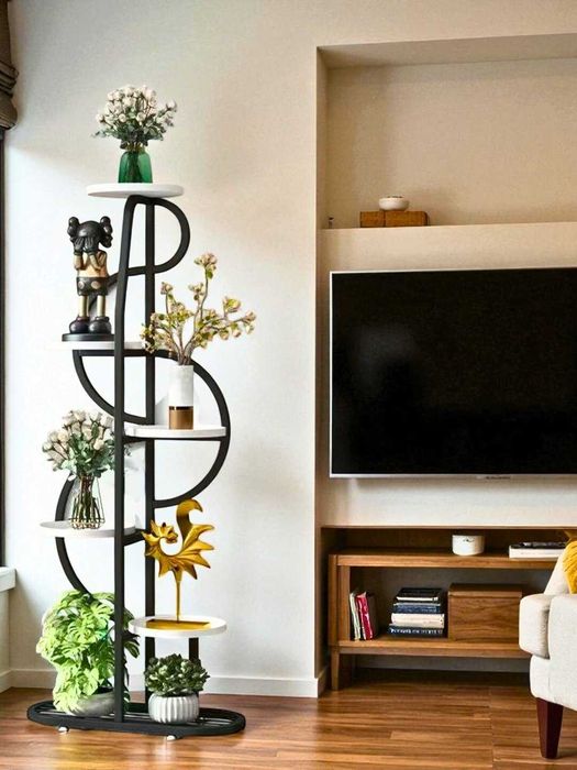 Многослойная металлическая подставка, для цветочных растений