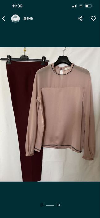 Стильный брючьный  костюм