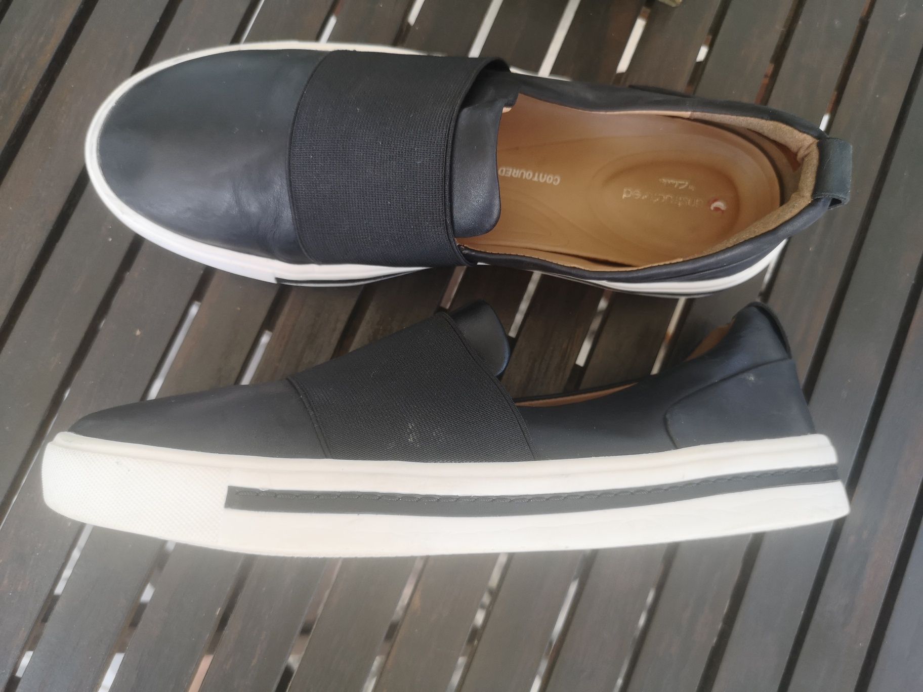 Clarks, обувки естествена кожа, номер 40