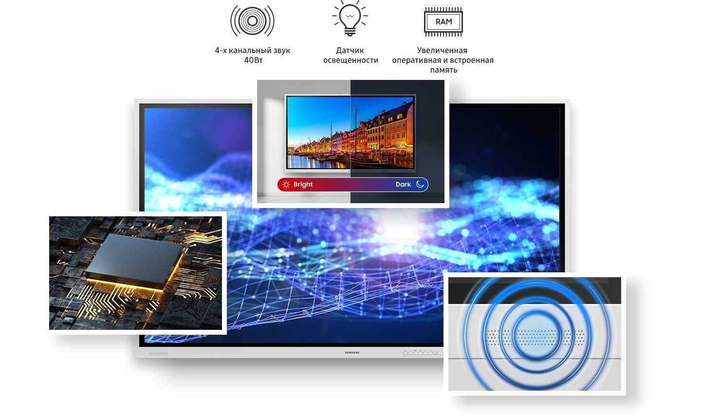 } Цифровой флипчарт Samsung Flip Pro 75" LH75WMBWLGCXCI /VA/4K