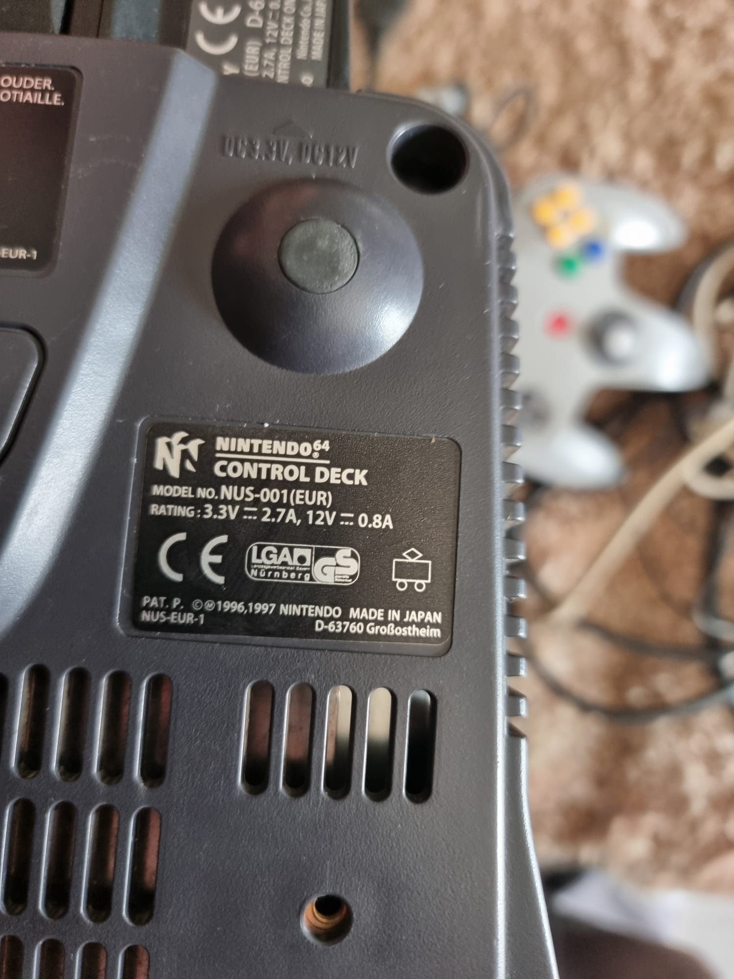 Nintendo 64 control deck