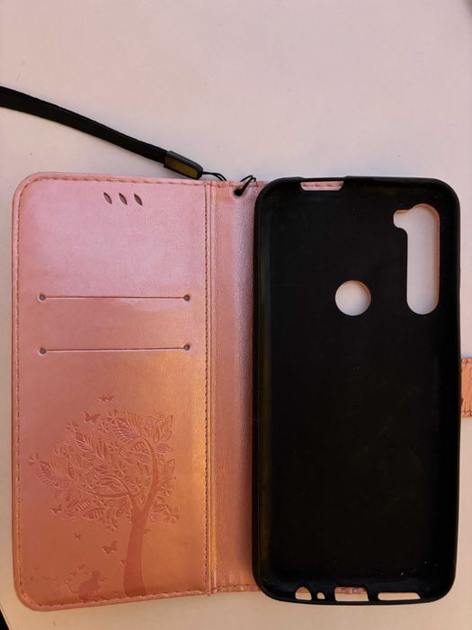 Husa roz, tip carte Motorola One Fusion Plus