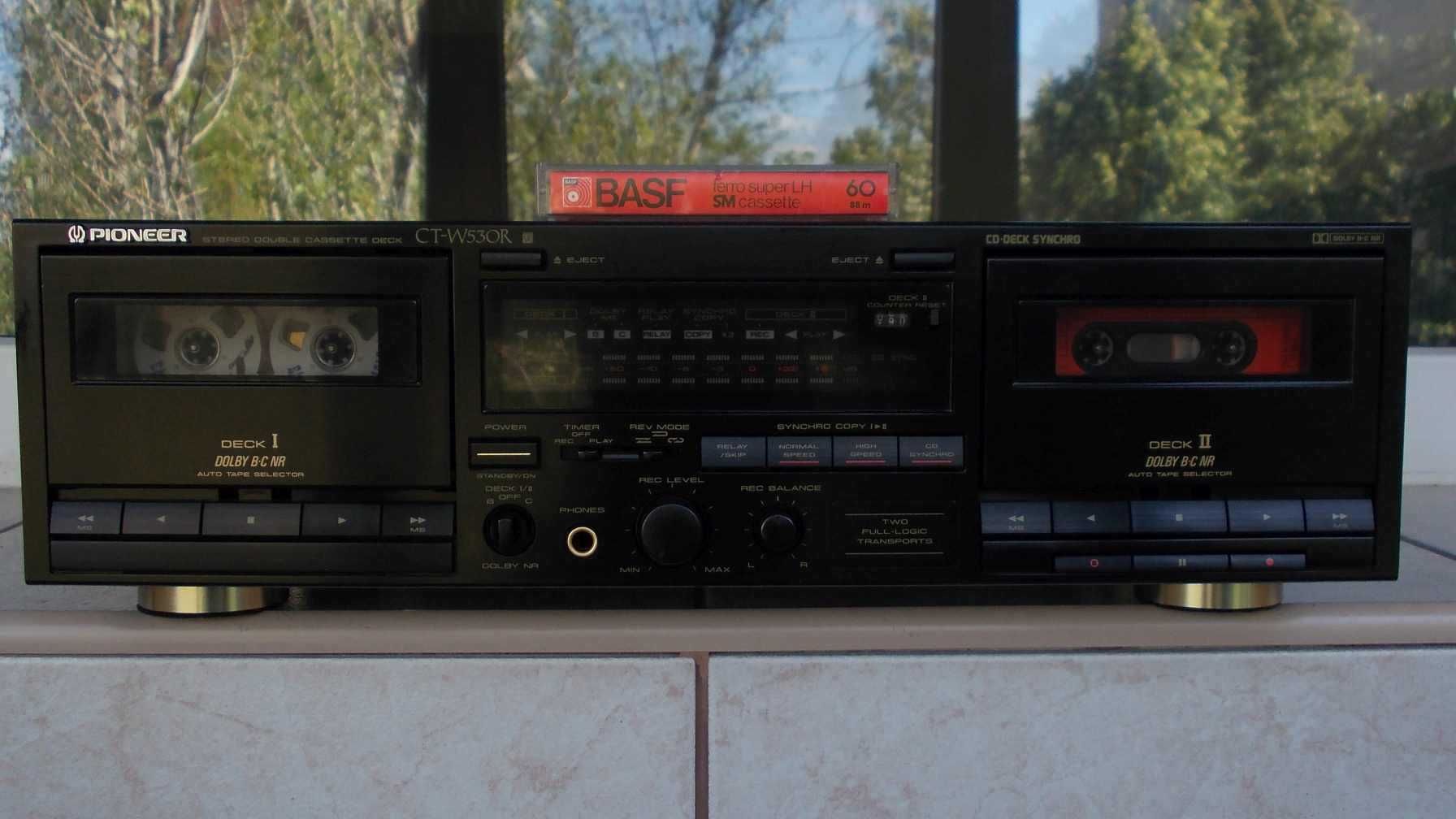 PIONEER A-201, tape CT-W530R vintage JAPAN