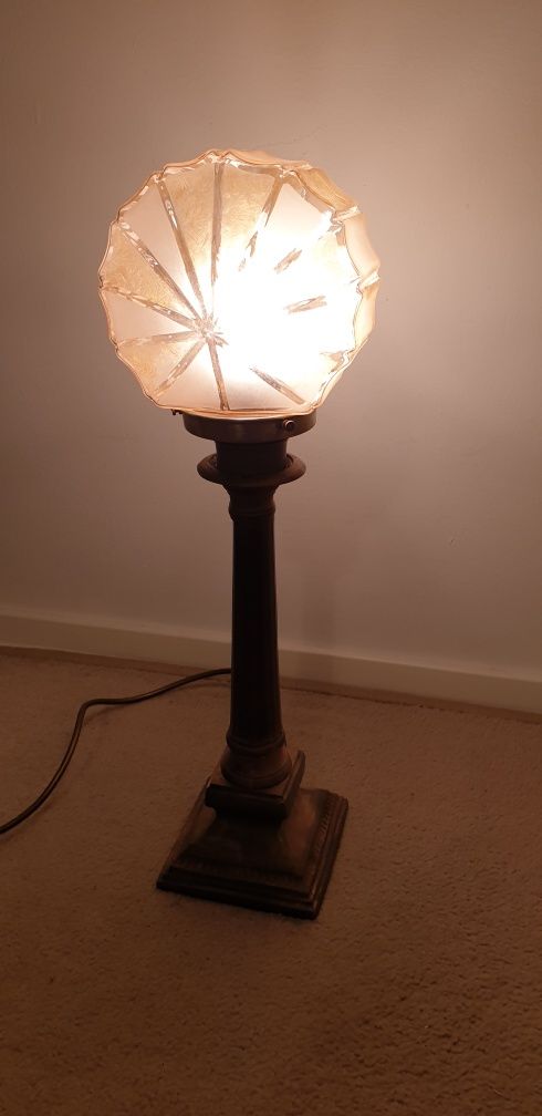 Lampa veioza vintage veche colectie Art Deco Franta 1930