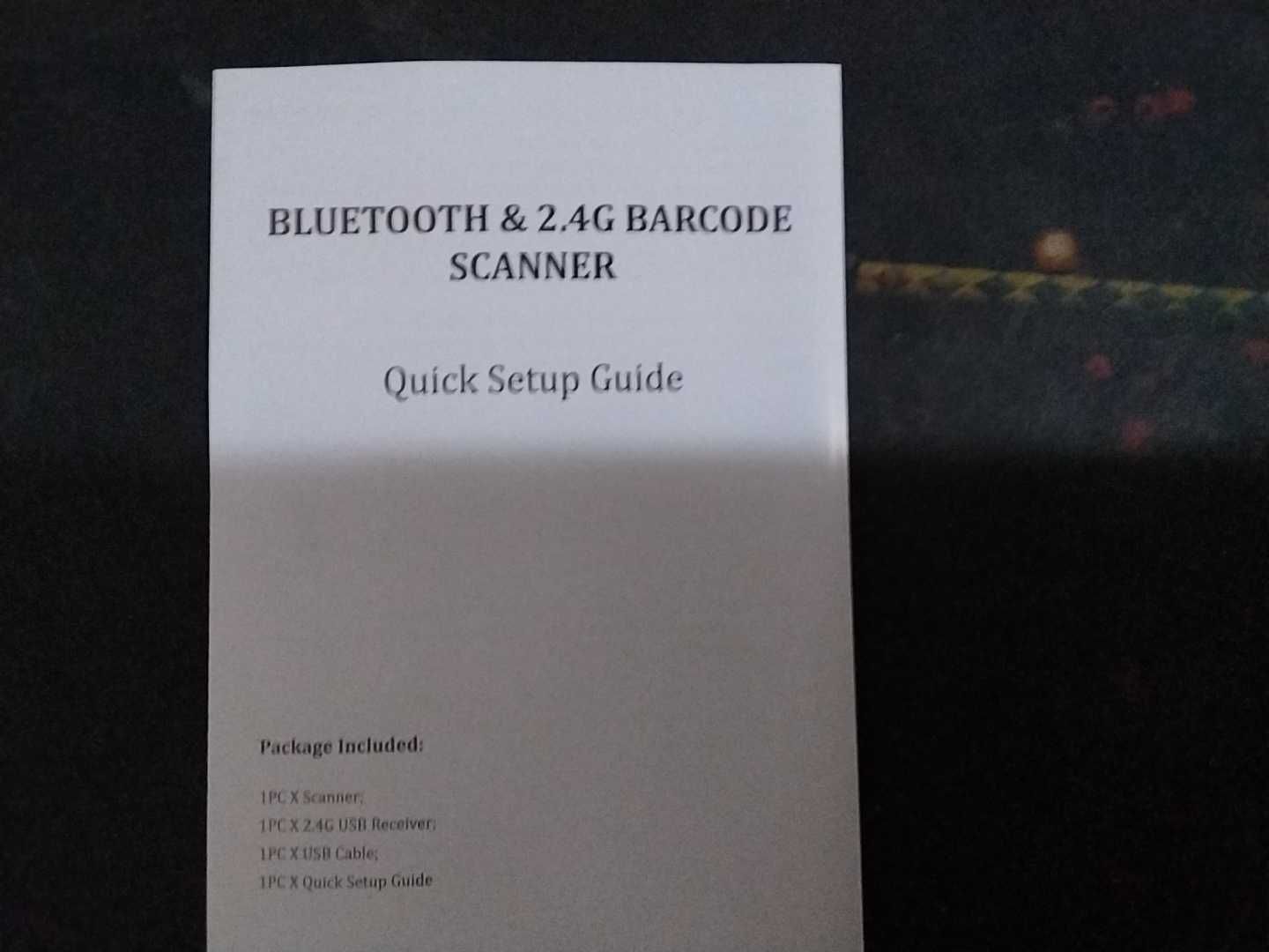 2D skaner qurilmasi Bluetooth bor