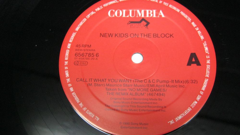 Disc vinil,Maxi,NKOTB,"New Kids on the Block-Call it what you want".