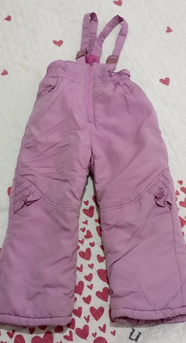 Теплые дутые штаны