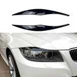 Set 2 pleoape faruri negru lucios BMW E90 E91 2005-2012