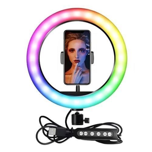 Cкидка ! Selfie chiroq, halqa, LED, rangli, tripodli, RGB LED MJ26