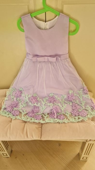 Рокля с подклад памук 100% ръст 110 см