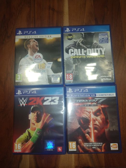 Игри за PS4 WWE 2K23,Tekken 7,Call of duty и FIFA 18