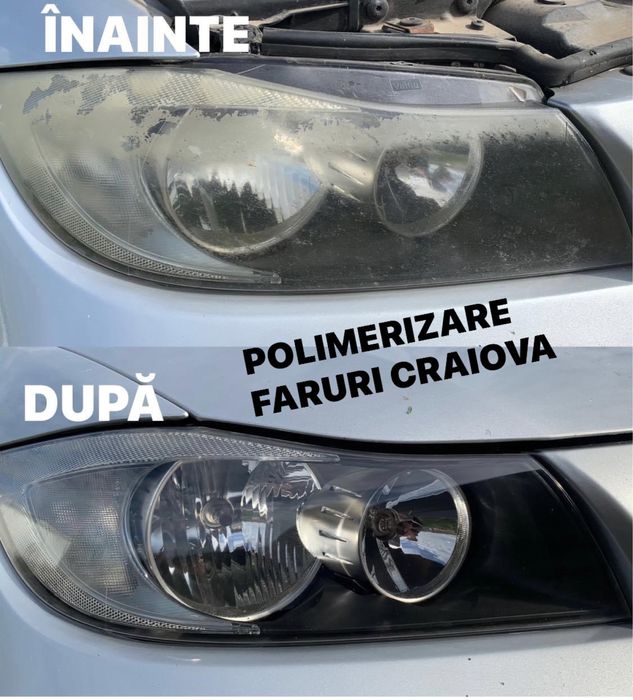 Polish faruri / Polimerizare / Restaurare / Lustruire faruri - triple