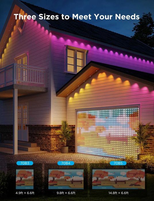 Нови Govee Curtain Lights 2 - Смарт LED Завеса (3х2м, 1040 диода)