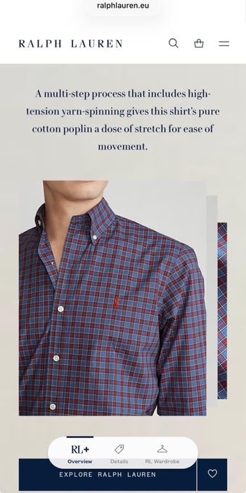 Нова Polo Ralph Lauren Slim Fit Striped Poplin риза - S размер.