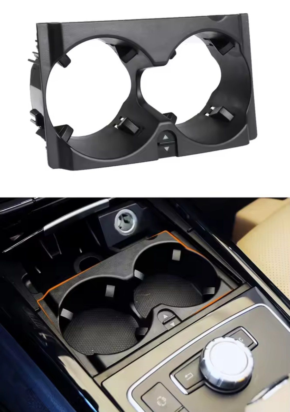 Нова поставка за чаши Mercedes W212 facelift,cup holder w212 фейслифт