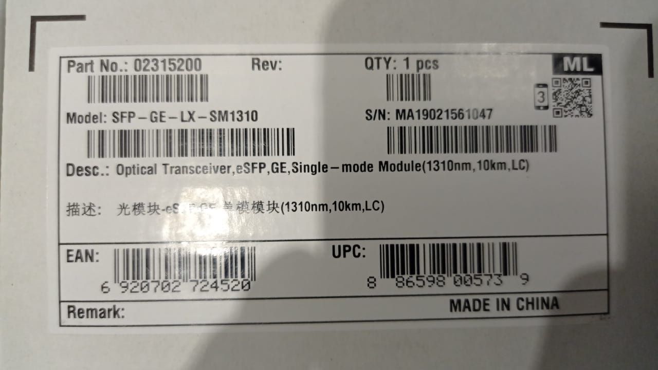 Трансивер Huawei SFP-GE-LX-SM1310 sfp-модуль