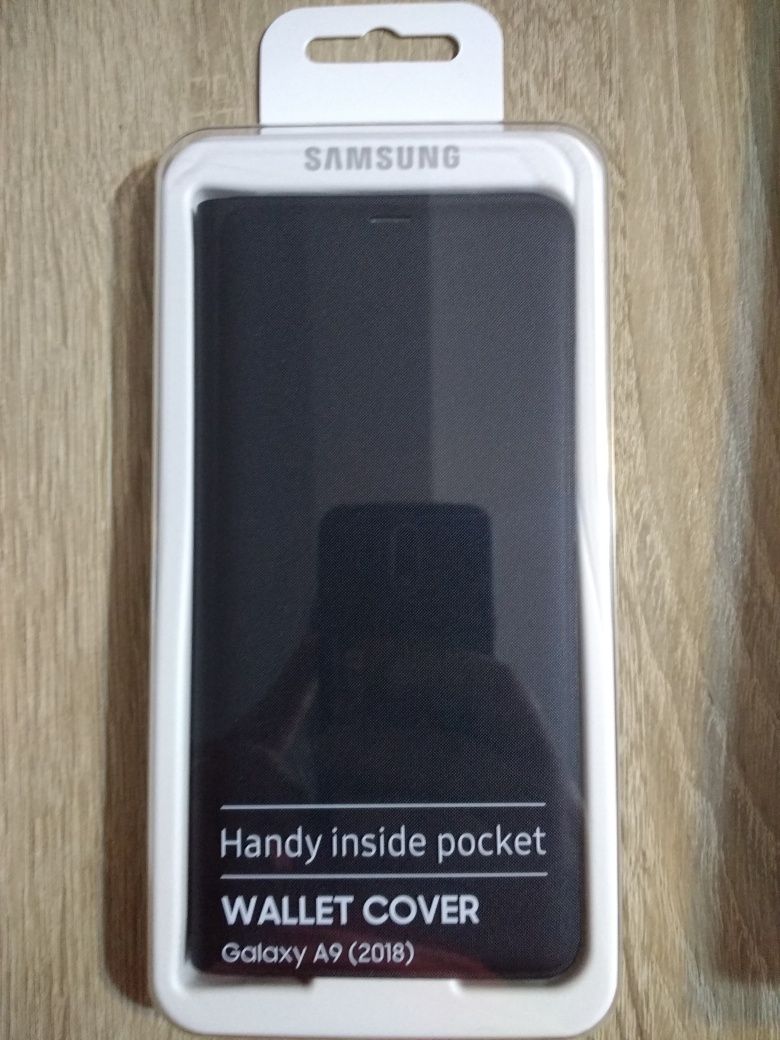 Vand husa carte originala Wallet Cover Samsung Galaxy A9 2018 noua