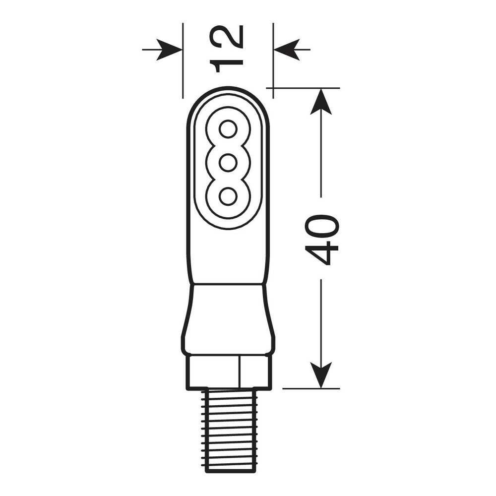 Nano, LED ъглови светлини (мигачи) - 12V