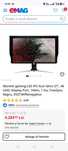 Monitor gaming LED IPS Acer Nitro 27", 4K UHD, Display Port, 144Hz