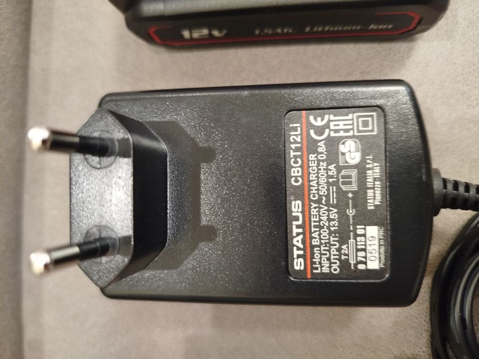 STATUS ABCTX12-2Li/1.5Ah.
Тип на батерията: Li-ion
Напрежение: 12 V (P