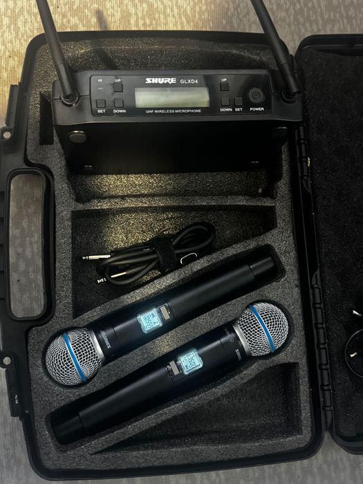 Shure GLXD4 Dual Microphone - GLXD2 BETA 58A - Made in Mexic