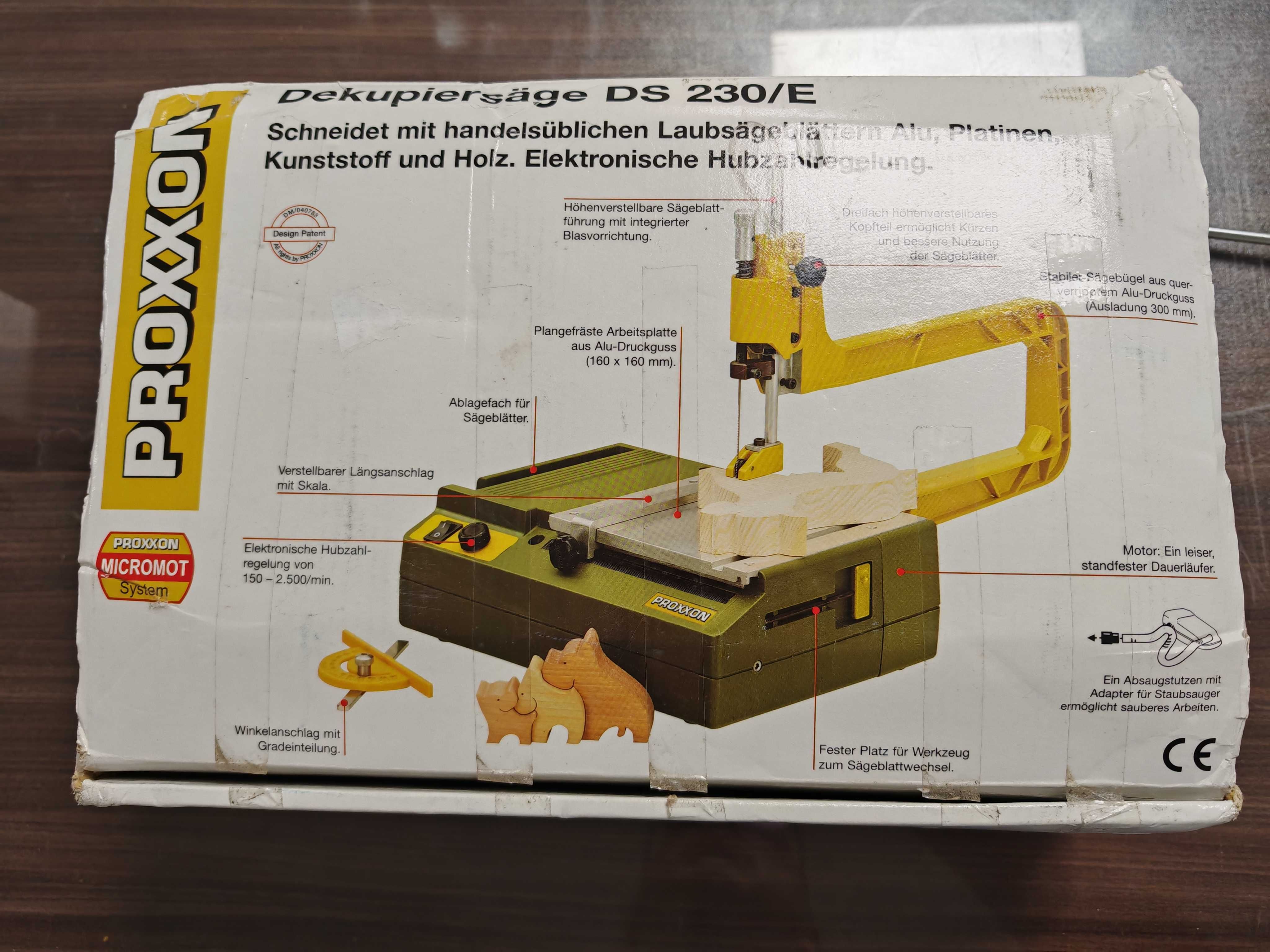 Продавам мини банцинг / контурен трион Proxxon DS230/E