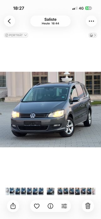 Vw Sharan 2014 193000 km carte service