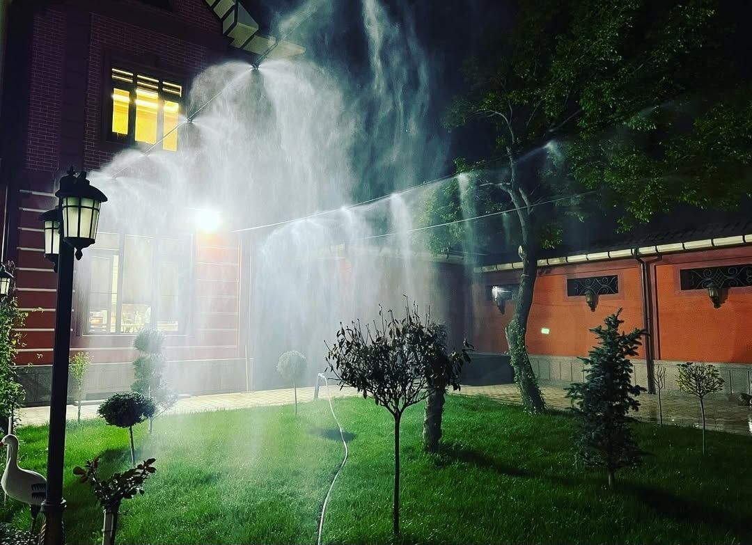 Mikroklimat , soya setka , tuman ,Микроклимат , туманобразователь