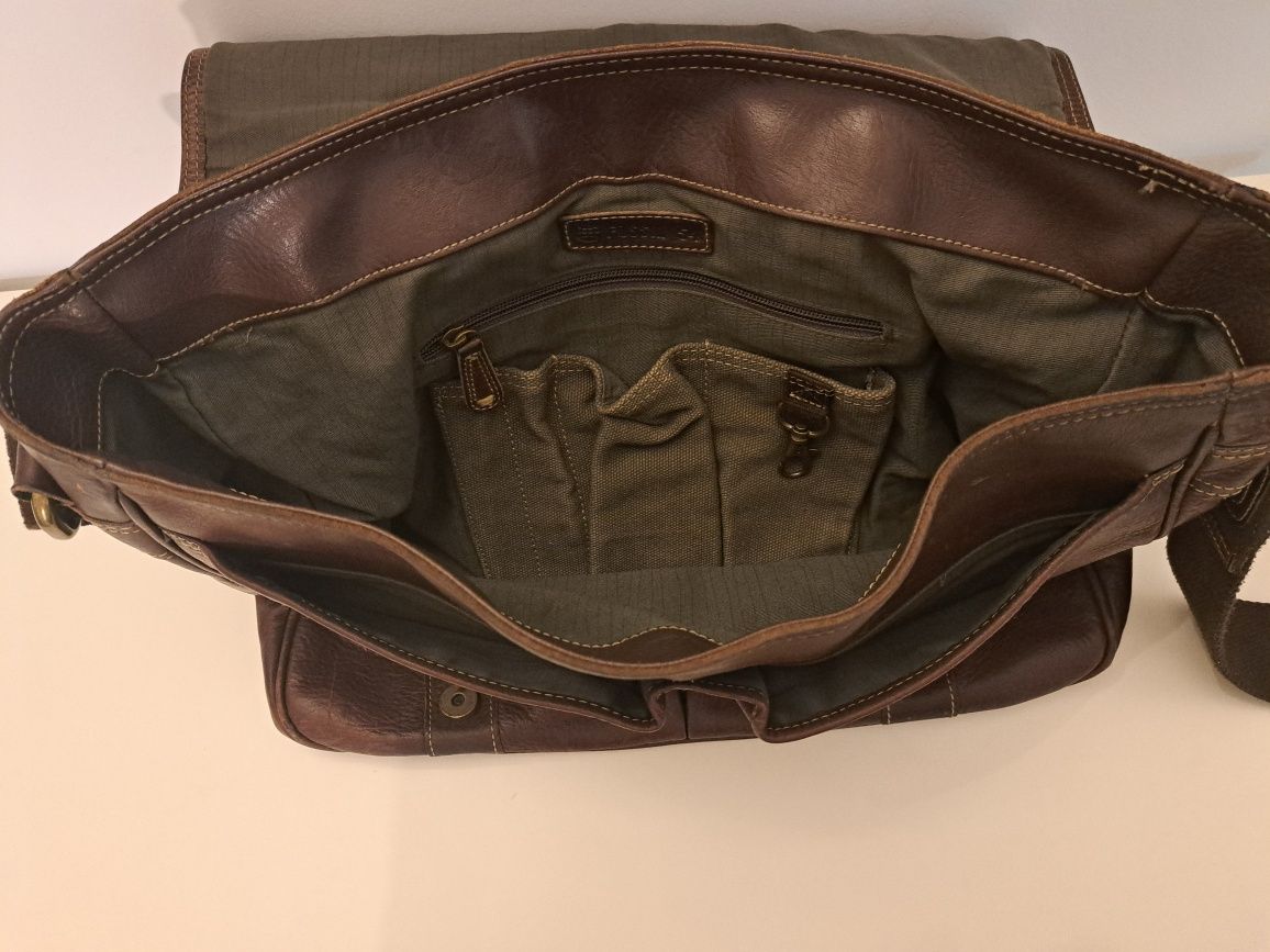 Geanta / servieta vintage Fossil piele