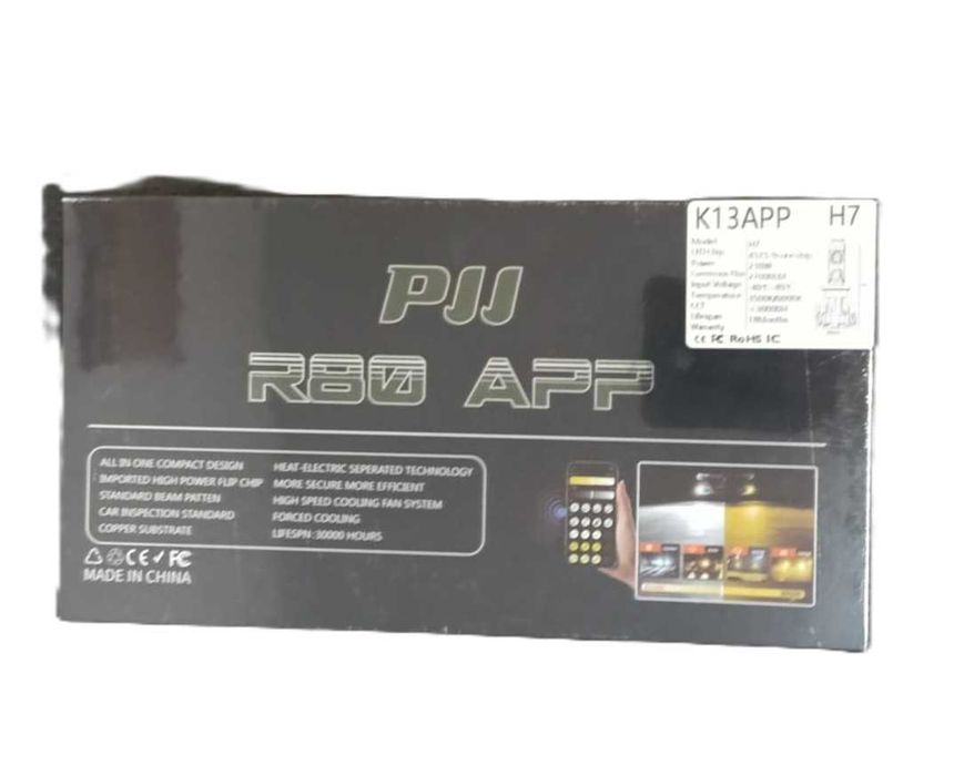 Set 2 Becuri LED H7 , 210W, 27.000LM, 3000k-6000k, Control App