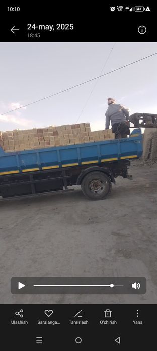 Qulay narxlarda ğisht yetkazamiz