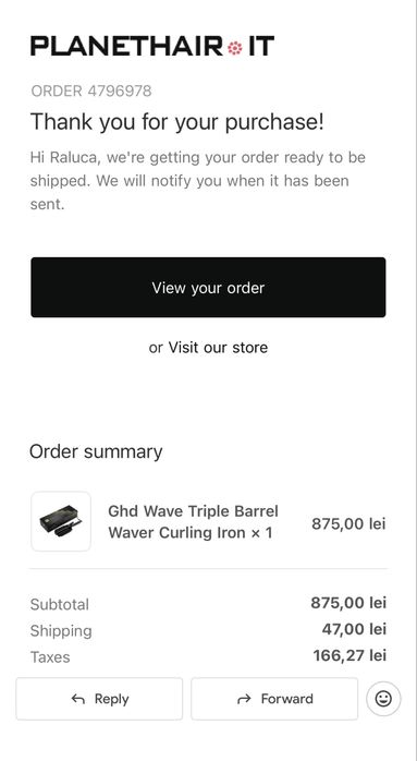 Vand placa ghd wave triple barrel