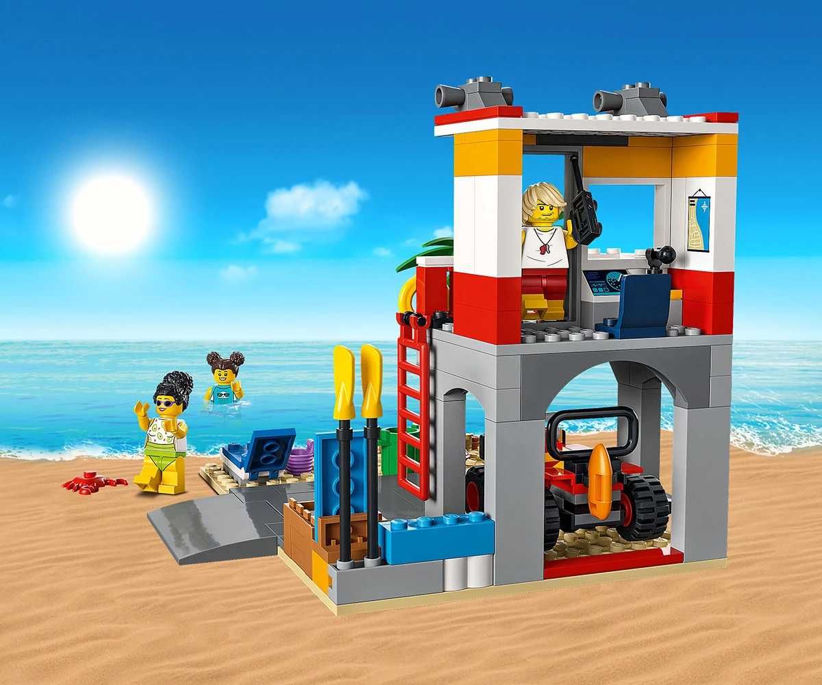Конструктор LEGO City 60328 Чисто Нов Спасителна станция на плажа