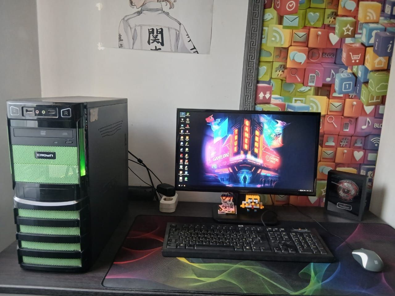 Продам Core i5 4590(4/8),ram 12,ssd 120,hard 500gb,gtx 1060(6gb)