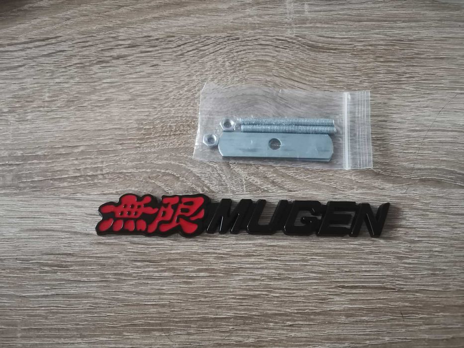 Honda Mugen черна емблема за решетка