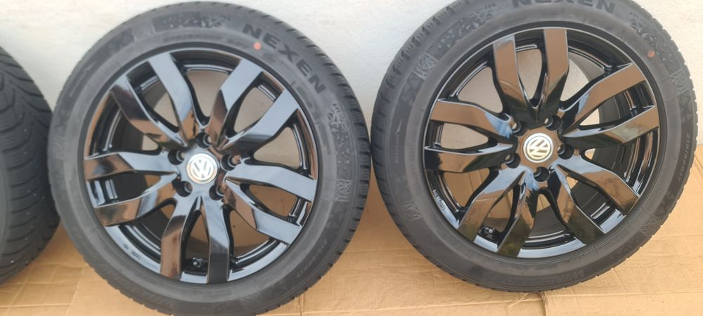Jante 17 anvelope de iarna 215 55 17 passat b8,t roc,superb,karoq