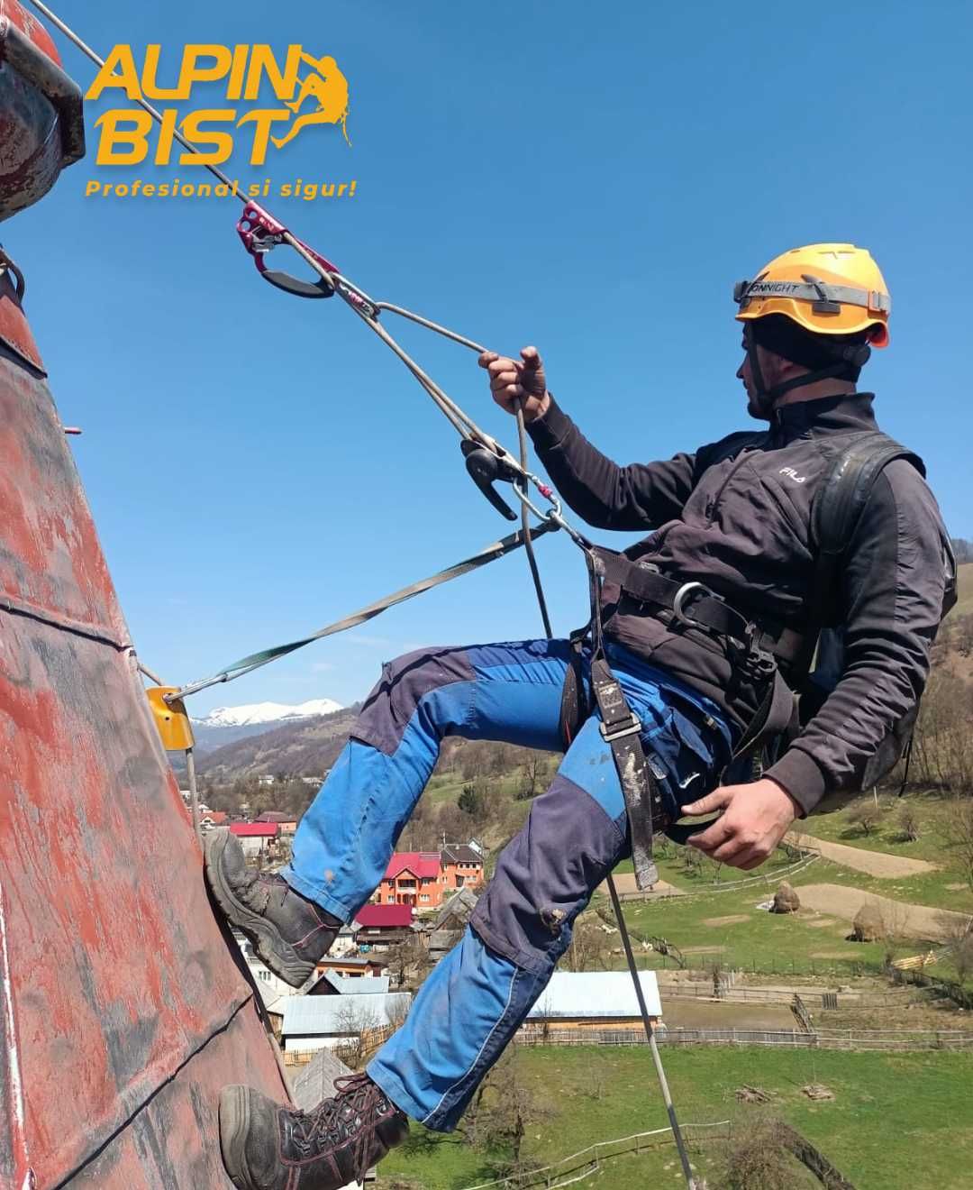 Lucrări la Înălțime - Alpinism utilitar - Reparații și restaurări